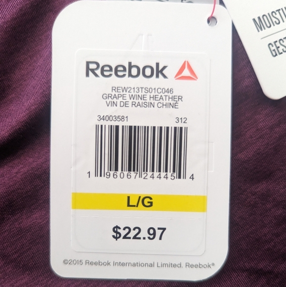 Reebok Large purple T-Shirt - Picture 5 of 6